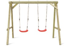 Schaukelgestell Premium 1.2 Doppelschaukel Holz von Gartenpirat