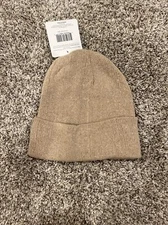 Old East Main Ladies Kaki Cuffed Beanie Hat- NEW