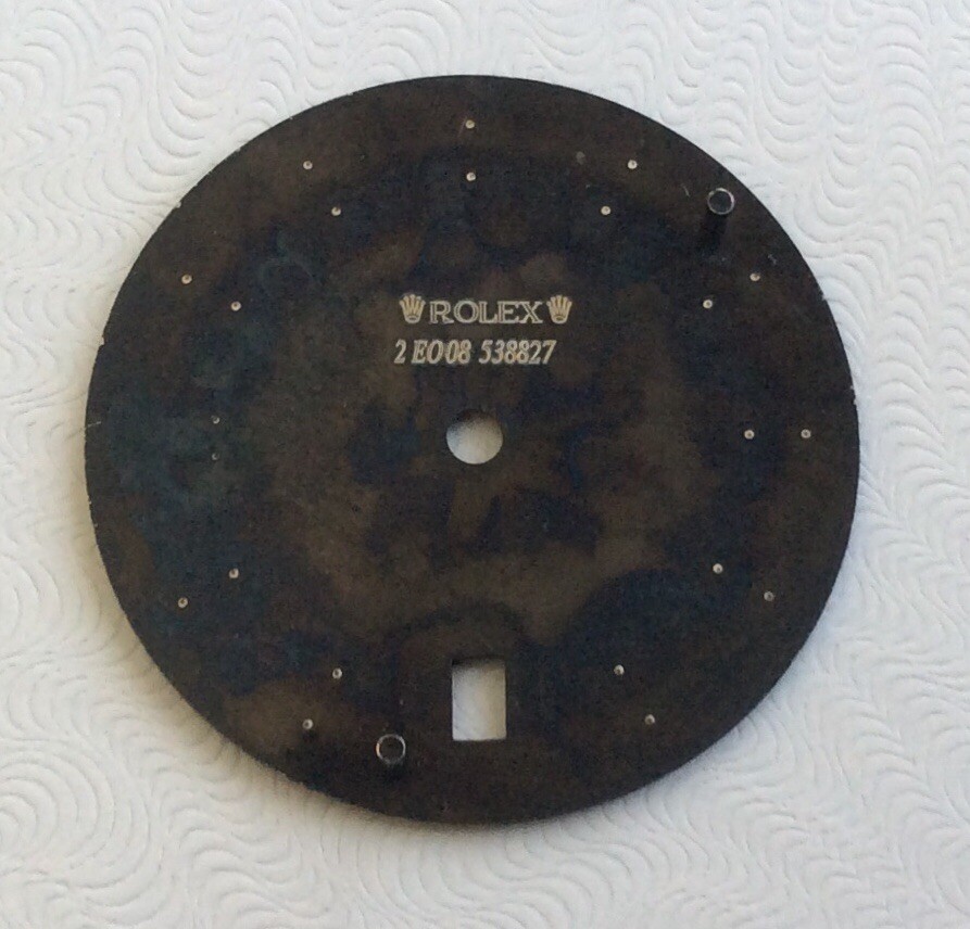 Genuine Rolex Datejust 116264 Turn-O-Graph Tropical Matte Black Rolex Watch Dial image 2