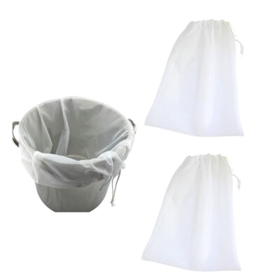 Practical Drawstring Design Polyester Strainer Bags For Easy Liquid Filtration