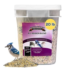 Armstrong Wild Bird Food All Season Bird Seed Blend, 20 Pound Pail