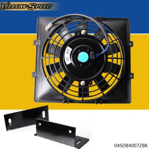 Fit For Universal 7" Slim Pull Push Electric Oil Cooler Engine Cooling Fan 12V  - Picture 1 of 7