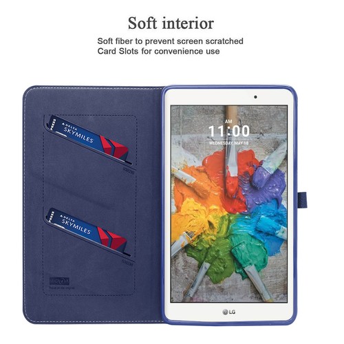 For LG G Pad X 8.0 SM-V520 / V521 / V525 PU Leather Folio Stand Case Cover - Picture 13 of 56