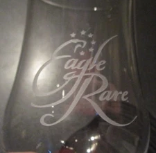 EAGLE RARE bourbon whiskey GLENCAIRN GLASS sipping empty kentucy buffalo trace