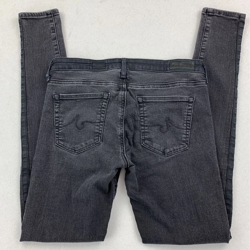 Adriano Goldschmied AG Womens Skinny Jeans Black Stretch Pockets 27R (28 X 30)