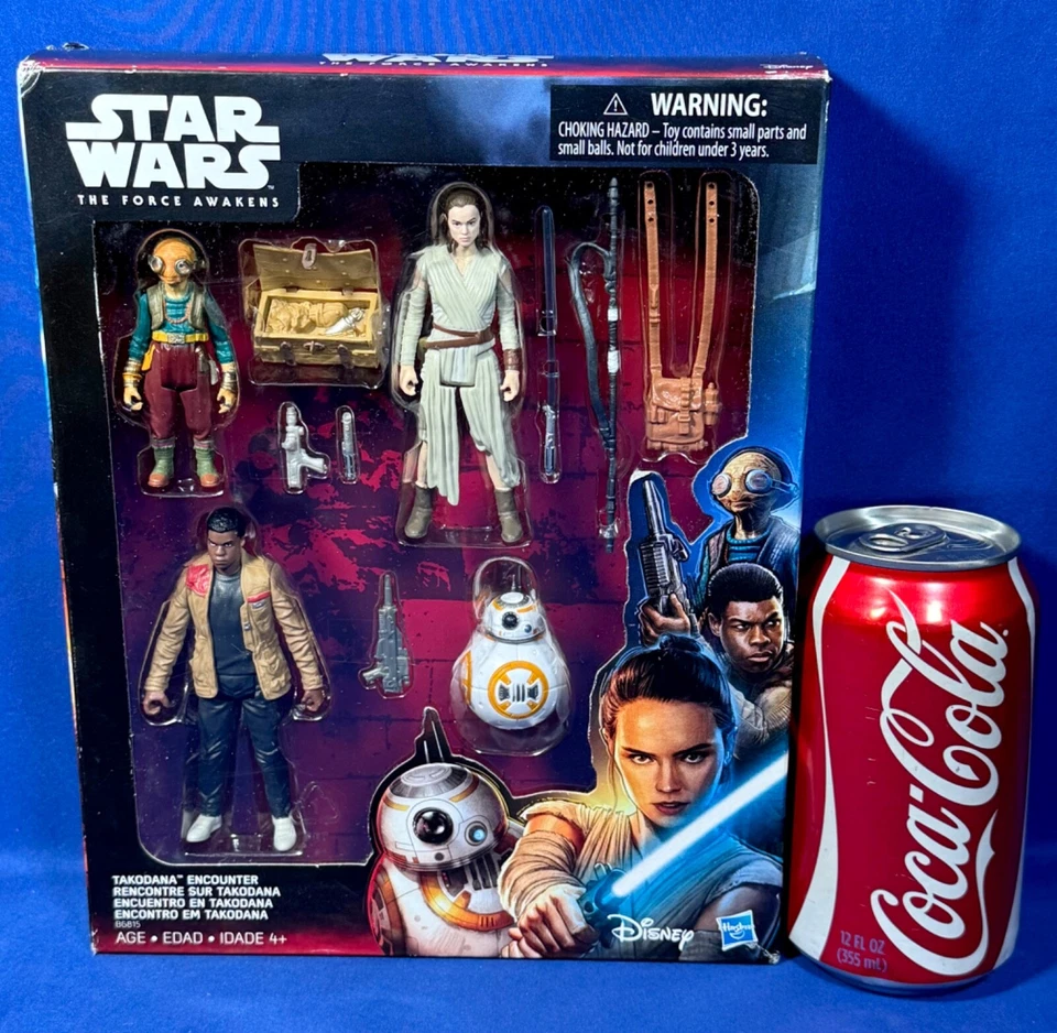 Paquete de 4 figuras de acción TAKODANA MEETING Star Wars Force Awakens BB-8 Max Kanata Foto 2 de 4