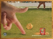 2007 Ritz Bits Sandwiches Soccer Print Ad/Poster 00s Kid Snack Food Promo Art