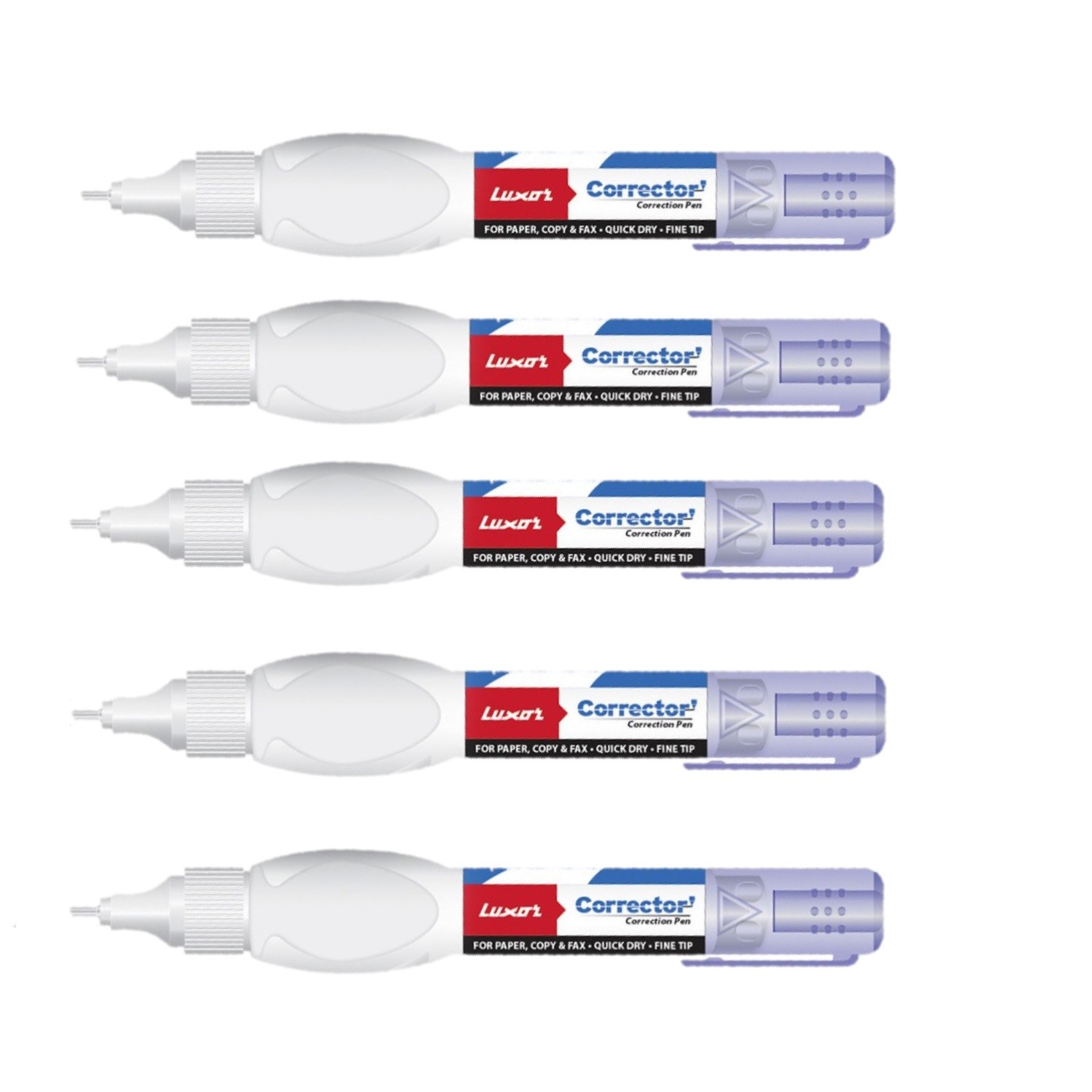 Luxor Correction Pen Tippex Shake n Squeeze Fluid Pen Quick Dry Fine Tip 7ml eBay