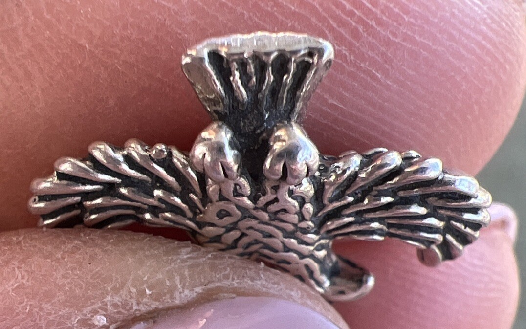 Double-Headed Eagle 3D 925 Solid Sterling Silver … - image 8