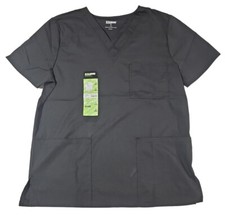 Scrubstar Women's Core Essentials Stretch V-Neck Scrub Top Black Size Small