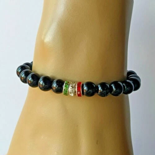 Bracciali di bigiotteria elastici in strass