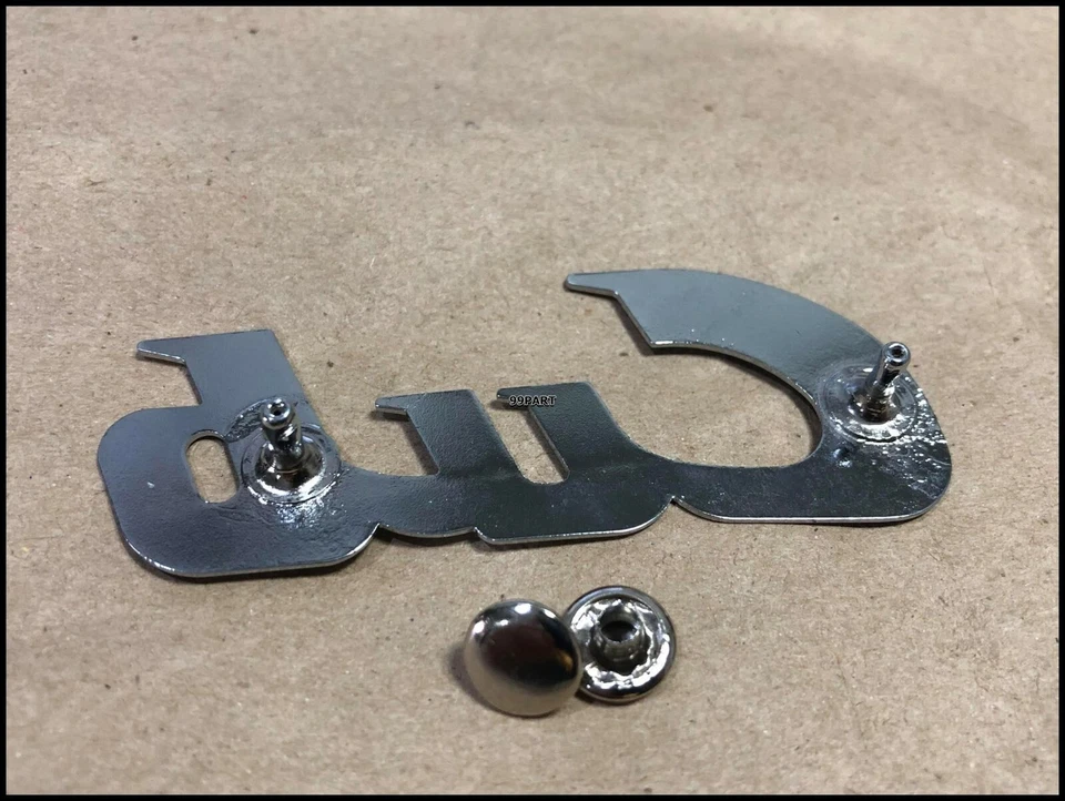 Honda Cub 50 C100 CA100 C102 CA102 C50 emblema protector de pierna CUBIERTA DELANTERA protector de pierna  Foto 4 de 4