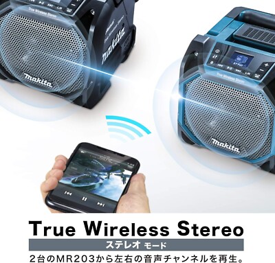 マキタ　Bluetooth speakerMR203 Makita Rechargeable Speaker MR203 Bluetooth/AUX External Input