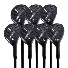 Senior Mens Rife RX7 Hybrid Irons Set #5-SW Senior Flex Graphite Right Handed
