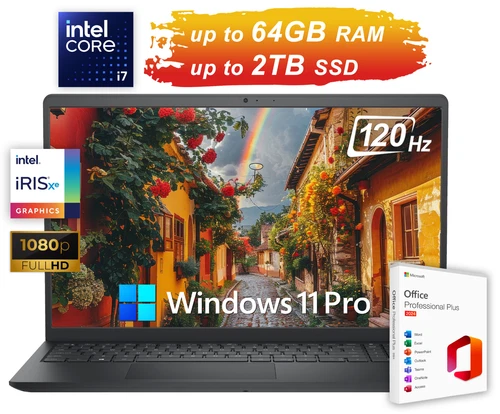 2025 Dell Inspiron 15 Laptop 10-Core Intel i7 Max 64GB RAM 2TB SSD Office 2024