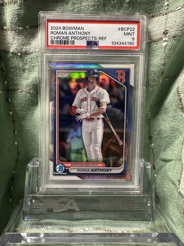 Roman Anthony 2024 Bowman Chrome Prospect Refractor /499 PSA 9