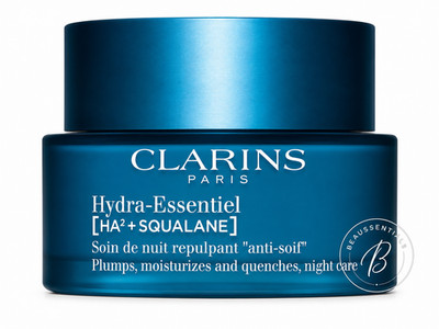Clarins Hydra-Essentiel Night Moisturizer with Double Hyaluronic Acid New Sealed