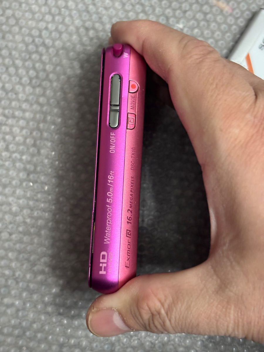 Sony Cyber shot DSC-TX10 16.2MP Pink Digital Camera only Japanese