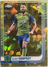 2025 Topps Chrome Sapphire MLS Soccer - Clint Dempsey GOLD #/50 Seattle Sounders