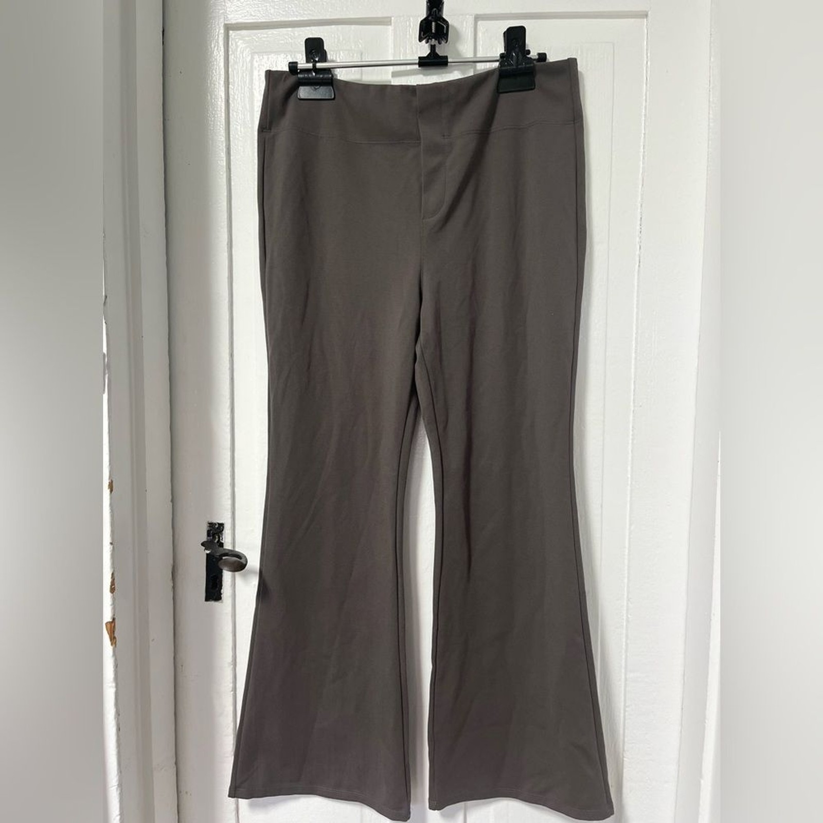 Halara Petite Stretch Wide Leg Flare Work Pants with Back Pocket XL NWT