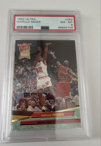 1992-93 Fleer Ultra - Michael Jordan, Harold Miner #293 Psa 8 Baby