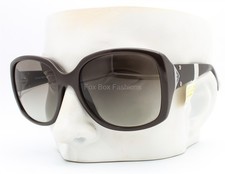 Emporio Armani EA 4018 5118/11 Sunglasses Dark Brown with Silver Logo No Case