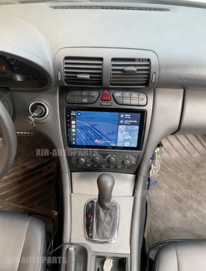 Radio estéreo para automóvil Android 15 Carplay DSP para Mercedes-Benz Clase C G W203 2003-09 Foto 3 de 4