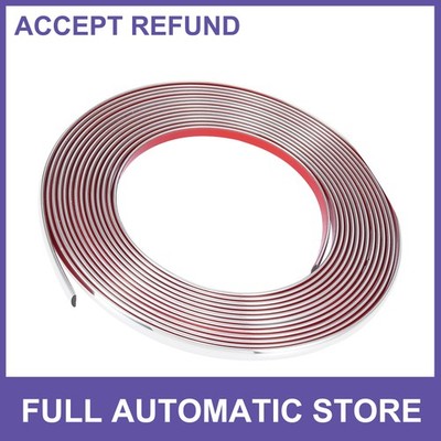 ONE 8m x 10mm Chrome  Trim Strip for Car Body Door Side Roof Universal