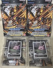 (2) Digimon Dragon of Courage Starter Deck (ST15) Bandai English - Open Box
