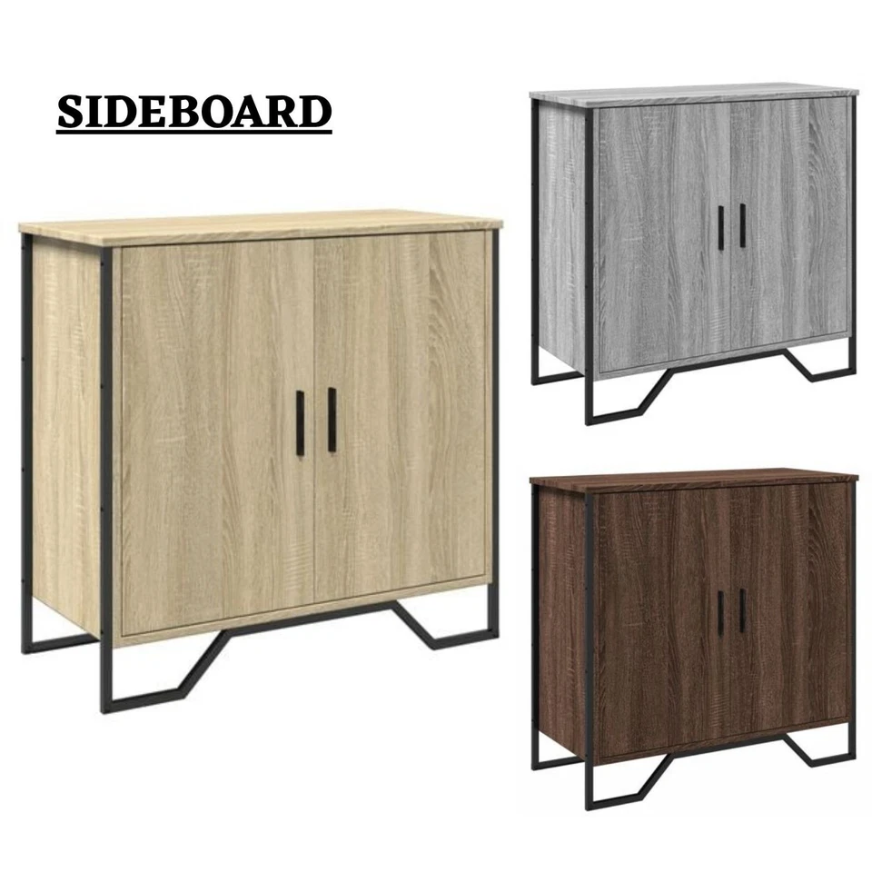Sideboard Storage Cabinet Display Cupboard Highboard Engineered Wood vidaXL