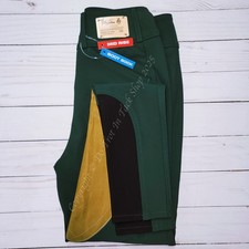 Tailored Sportsman Light Weight Technical Breeches Clarino Patch - British Green