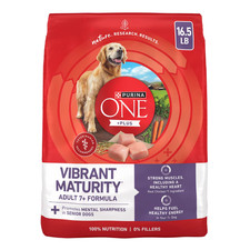 Dry Dog Food for Senior Dogs Vibrant Maturity Adult 7 Plus, Real Chicken,16.5 lb 1.37 per pound