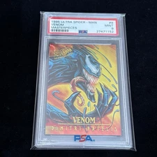 PSA 9 1995 Venom Fleer Ultra Spider-Man Masterpieces #8 Cert 27471152 