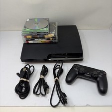 Sony PlayStation 3 Slim CECH-2500A Japan Tested PS3 W/ Games Cables Controller