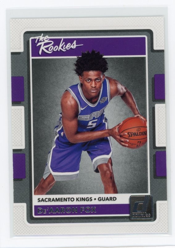 2017-18 Donruss #5 De'Aaron Fox The Rookies