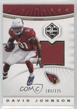 2017 Panini Limited Limitless Materials 103/125 David Johnson #LM-DJ 7rf