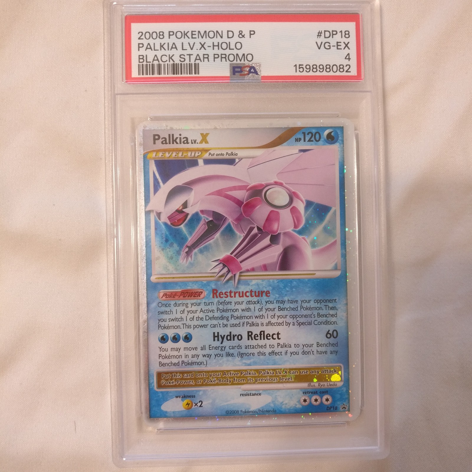2008 POKEMON DIAMOND & PEARL BLACK STAR PROMO DP18 PALKIA LV.X-HOLO