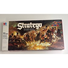 Milton Bradley Stratego Board Game 1986 Vintage Battlefield Strategy COMPLETE