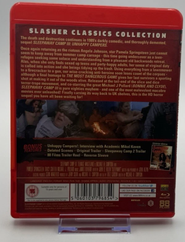 Sleepaway Camp 3 - Teenage Wasteland- Blu Ray - Image 2 of 3