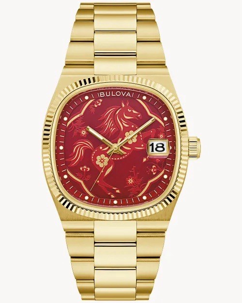 Bulova 97B242 Super Seville Year of the Horse Red Dial Men Watch