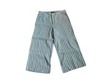 Banana Republic Size 12 Linen Blend Wide Leg Pants