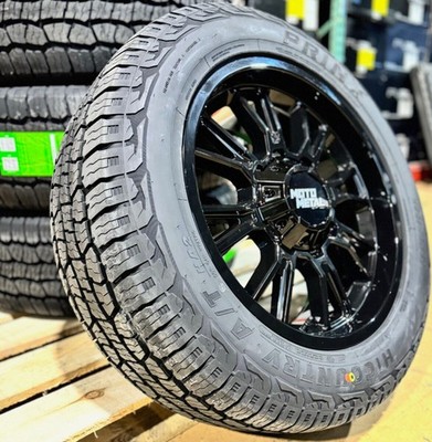 20x9 Black Moto Metal MO810 Legacy Wheels 32 AT Tires 6x135 Ford