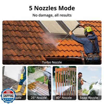 #ad Pressure Washer 2800PSI 2.0 GPM Max Electric Power Washer with Foam Cannon a... $190.36