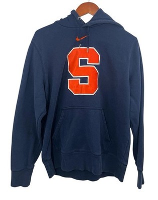 Y2K Nike Syracuse Hoodie Navy Blue Orange Mens Large Sweatshirt University