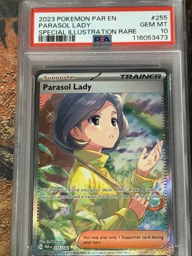Psa 10 Parasol Lady 255/182 Special Illustration Rare Pokémon S&V:Paradox Rift