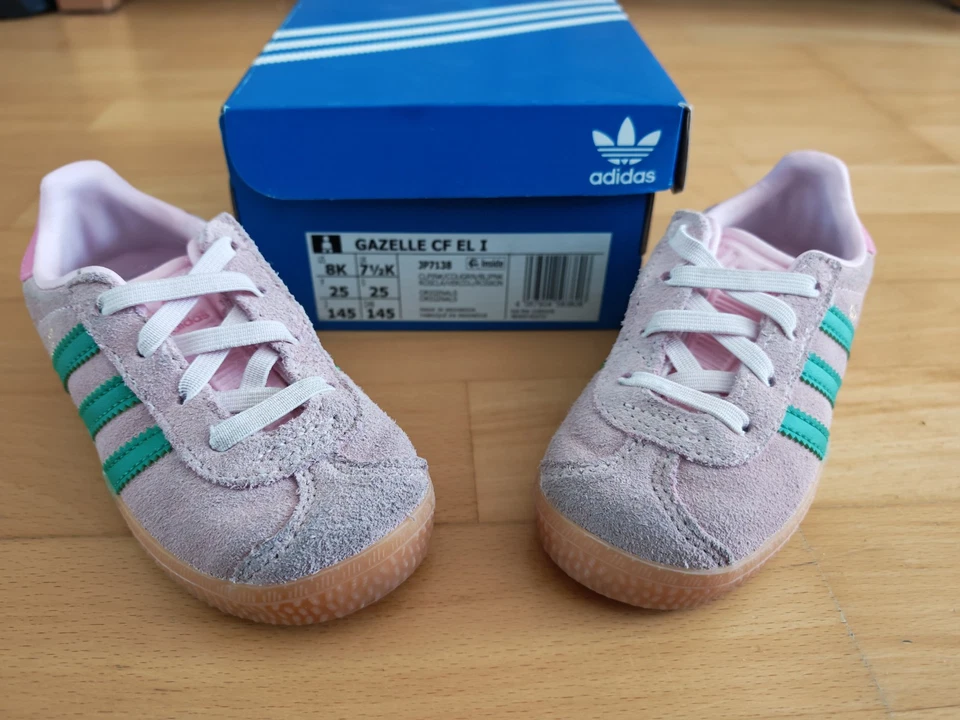 ADIDAS ORIGINALS Sneaker 'Gazelle' in Größe 25, Rosa, Leder, Slip on / NEUWERTIG