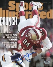 BRENT JONES Signed Autographed Auto 8x10 SI Cover Photo Picture 49ers PSA