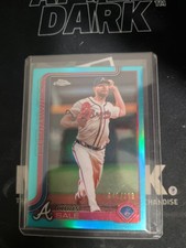 2025 Topps Chrome Chris Sale Teal Refractors /299 #182 Atlanta Braves
