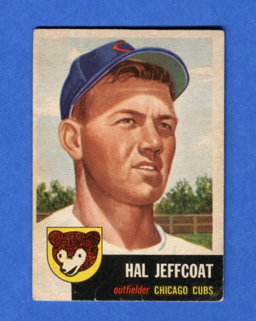 1953 Topps Baseball #29 HAL JEFFCOAT - Chicago Cubs VG,  soft corner