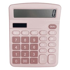 Gvolatee Calcolatrice, Calcolatrice da Tavolo per Ufficio e Scuola, Rosa | con D